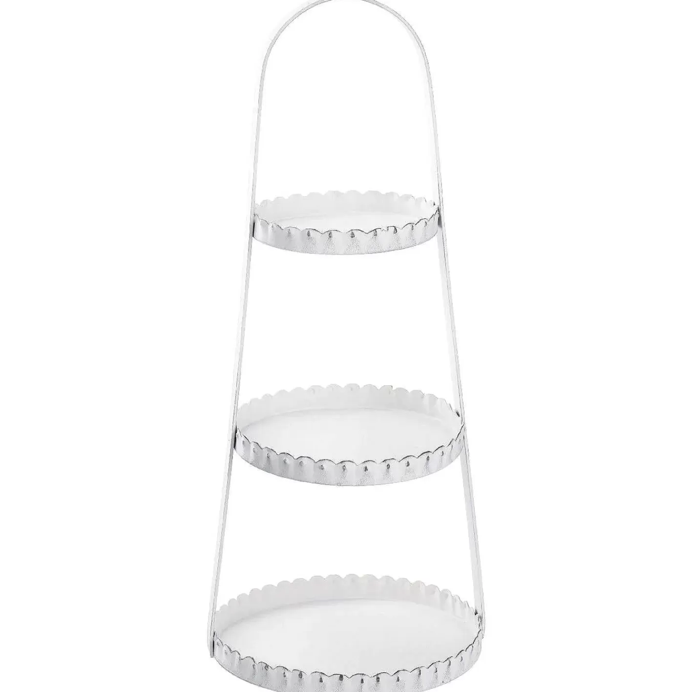 Nanu-Nana Etagere Metall, 3 Teller, Weis, 40 Cm< Etageren