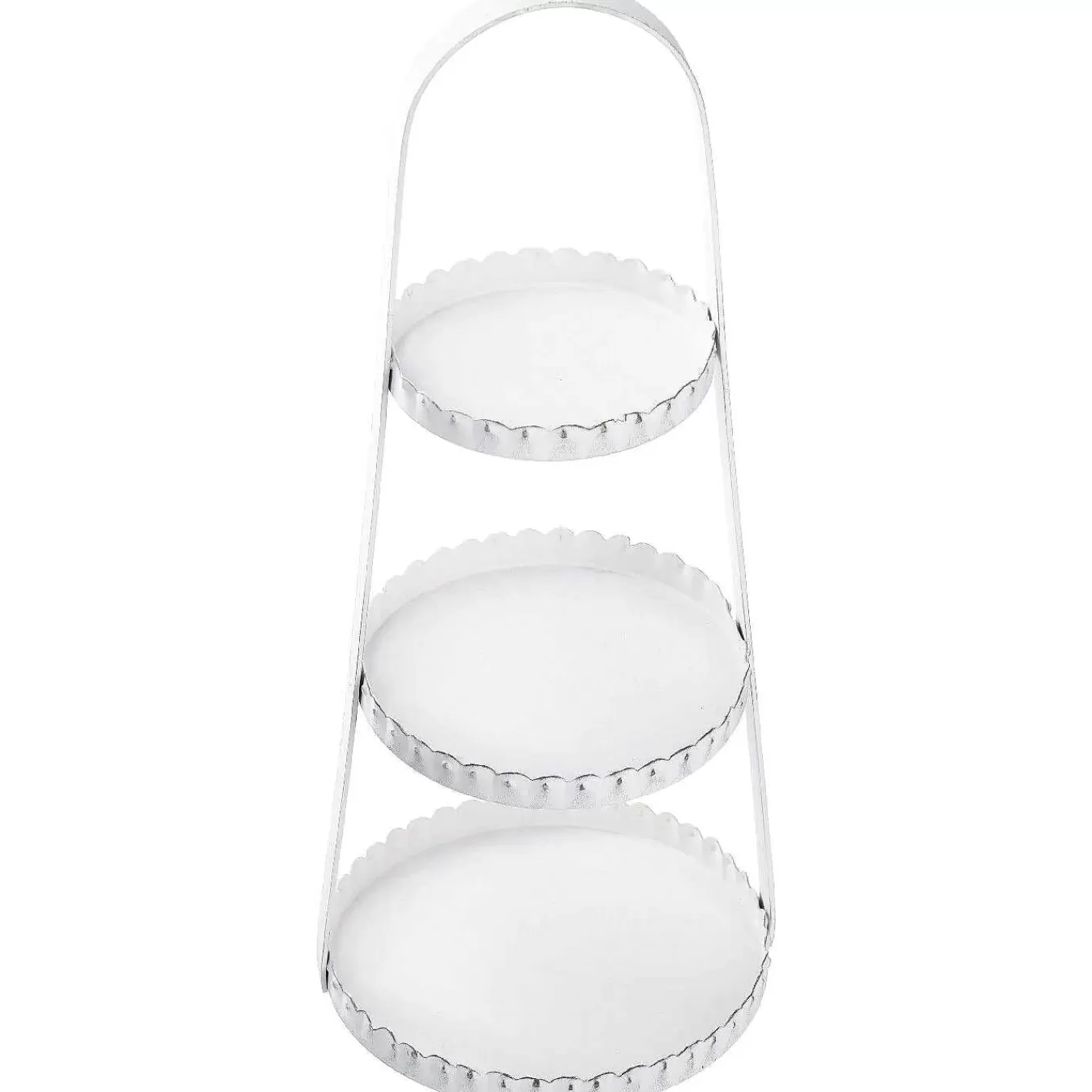 Nanu-Nana Etagere Metall, 3 Teller, Weis, 40 Cm< Etageren