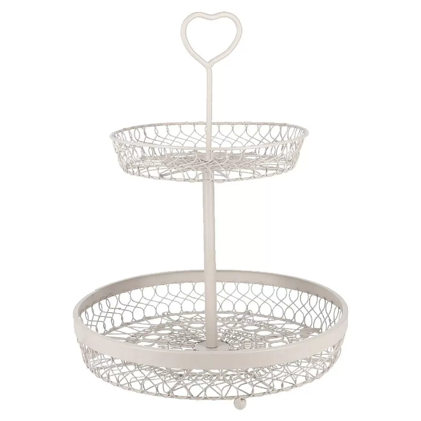 Nanu-Nana Etagere Nostalgie, 2 Korbe, Taupe, 35 Cm< Etageren