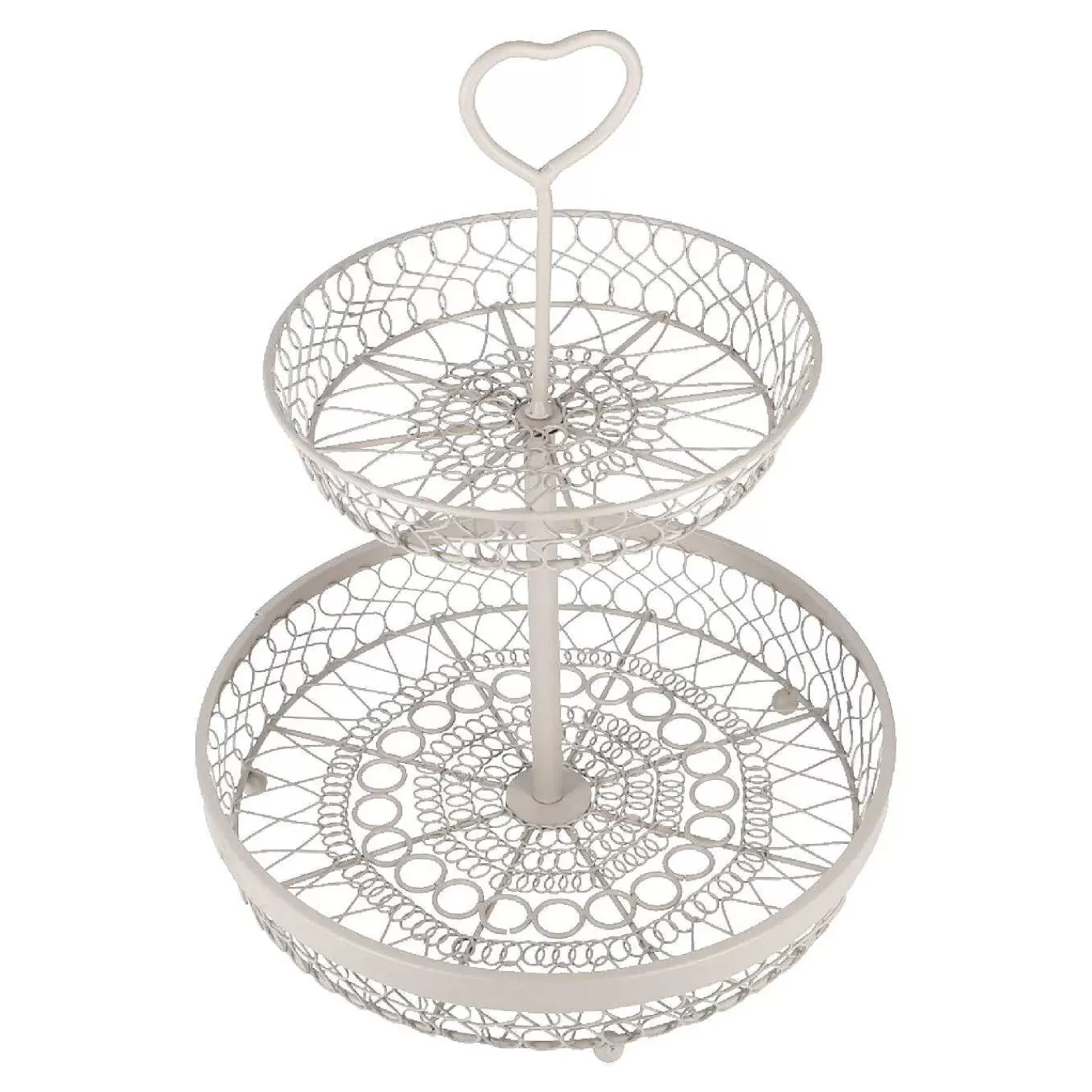 Nanu-Nana Etagere Nostalgie, 2 Korbe, Taupe, 35 Cm< Etageren