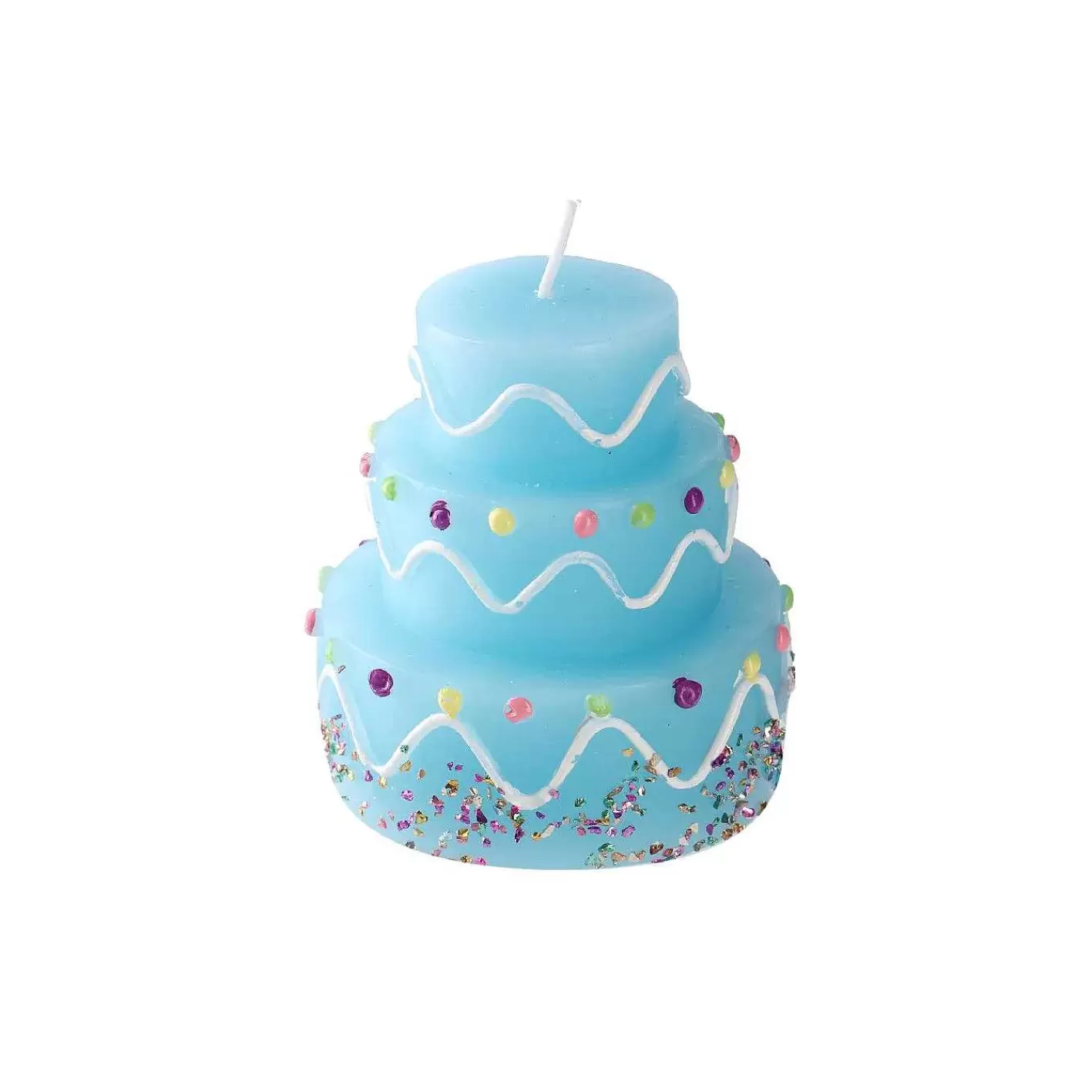 Nanu-Nana Kerze Geburtstag, Tortenform, Hellblau, 6 X 7 Cm< Kerzen