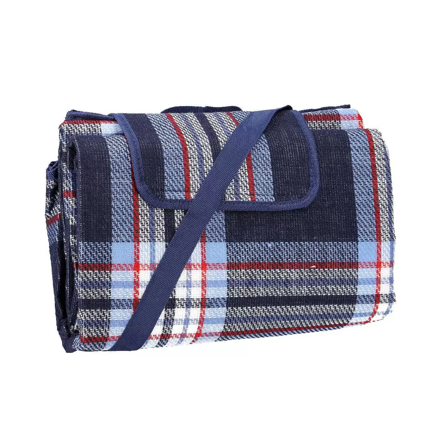 Nanu-Nana Picknickdecke Karo, Blau/Rot, 130 X 170 Cm< Ab Zum Strand